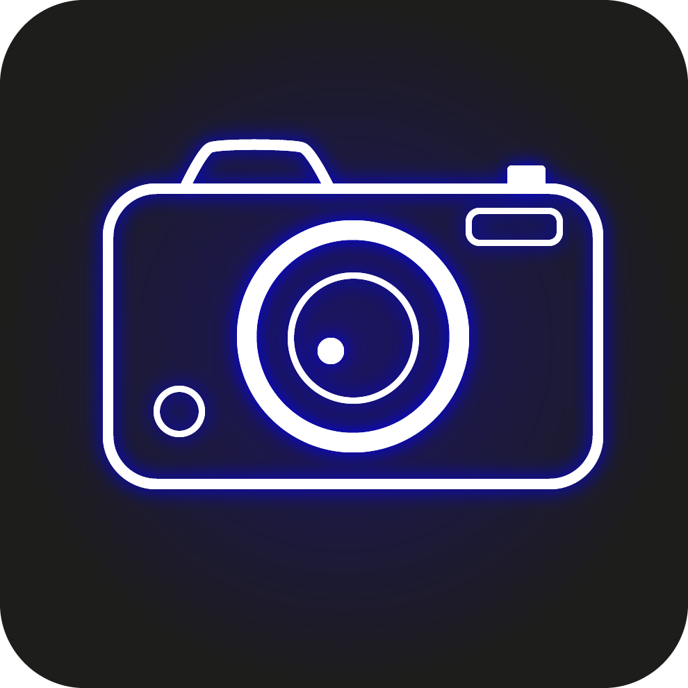 neon camera icon png