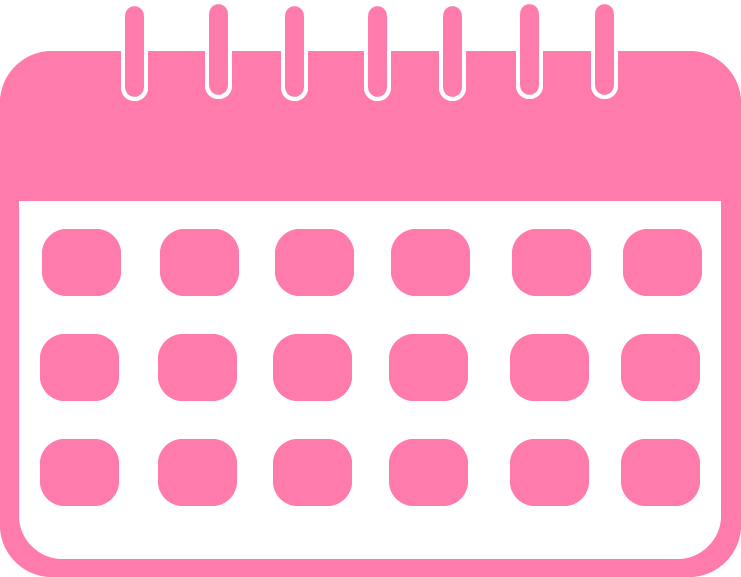 pink calendar icon png